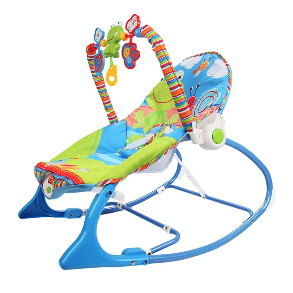 Transat Bébé Électrique Multifonctionnel - Bascule Musicale avec Vibration et Jouets Suspendus