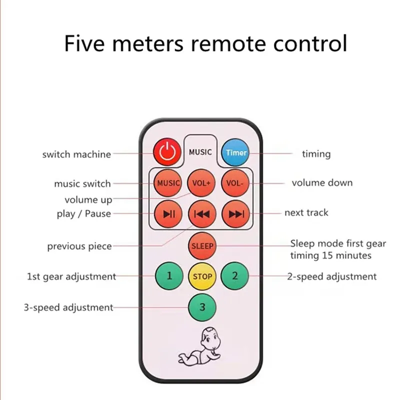 Berceau Électrique Pliable Smart Sleep - Berceau Bébé Métal avec Balancelle et Moustiquaire pour Maison, Hôtel et Extérieur