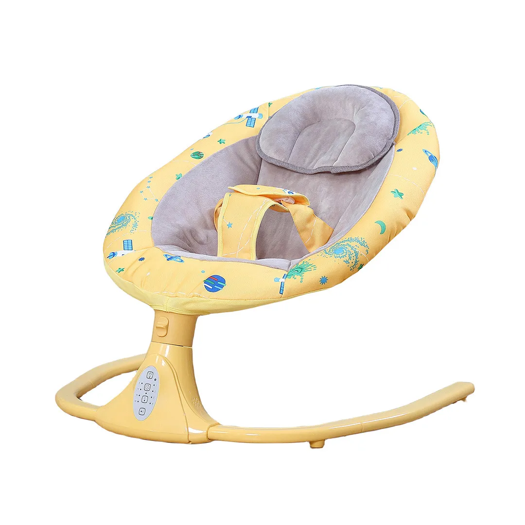 Berceau Électrique Intelligent pour Bébé avec Balancelle, Musique et Moustiquaire - Siège Relaxant et Sécurisé