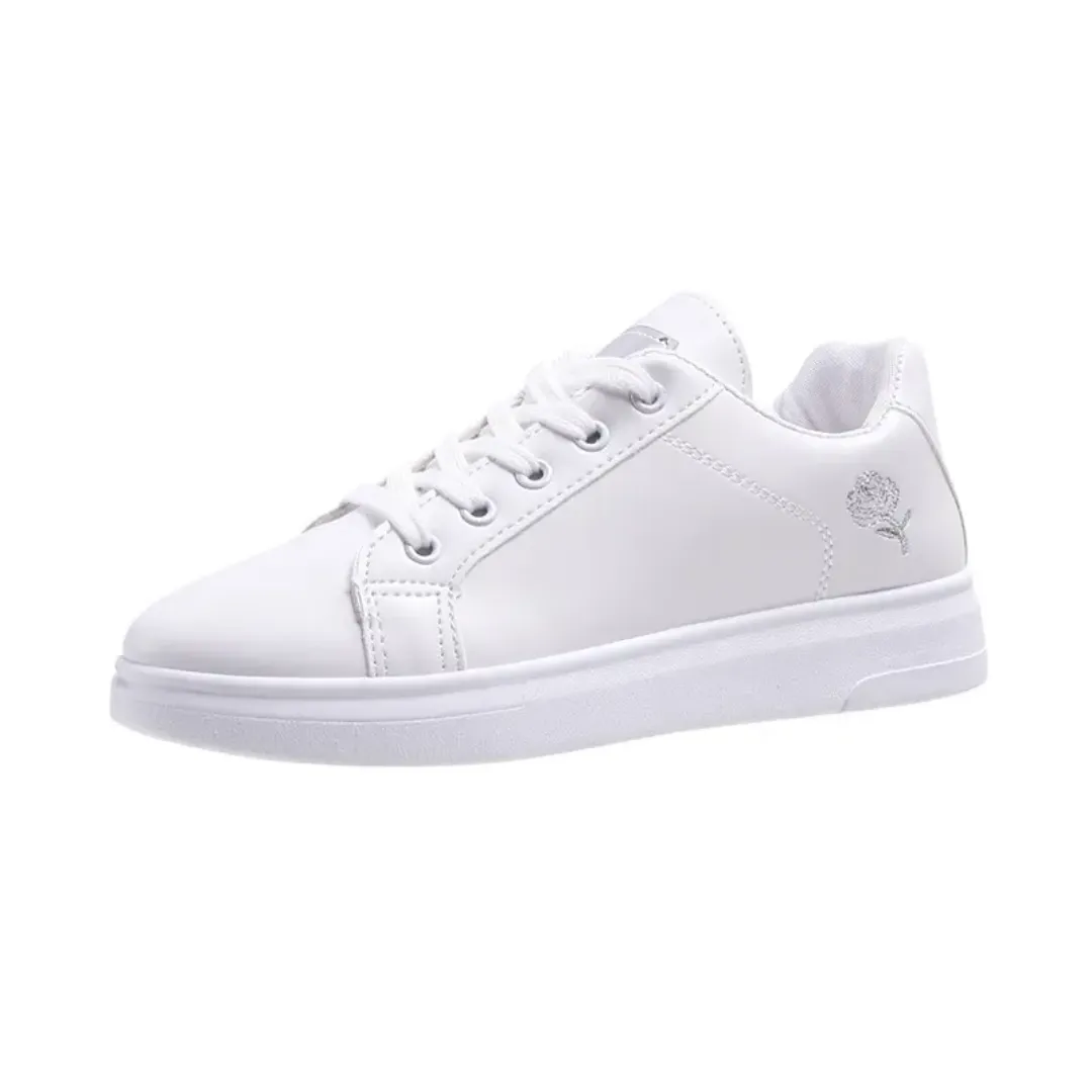 Baskets Femme Blanc Style Chic & Décontracté – Confort Respirant, Semelle Antidérapante, Baskets pour femme