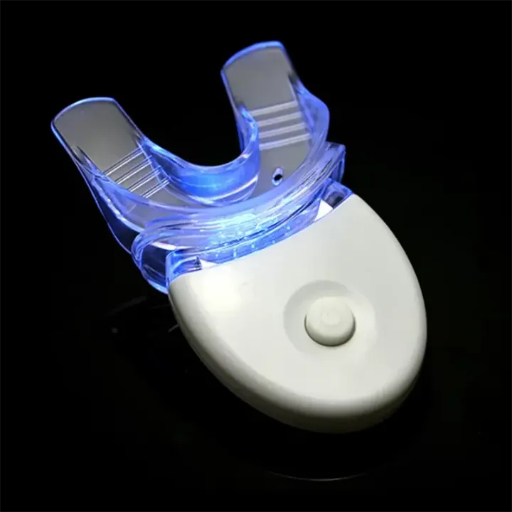 Kit Professionnel de Blanchiment des Dents GlorySmile – LED Bleue Rechargeable + 3 Gels Blanchissants – Système à Domicile avec Logo Personnalisable