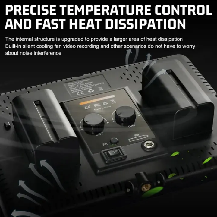 Panneau LED Professionnel ZSYB P700 – Éclairage Studio 35W Dimmable 2700K-6500K Haute Luminosité, sur Batterie Rechargeable