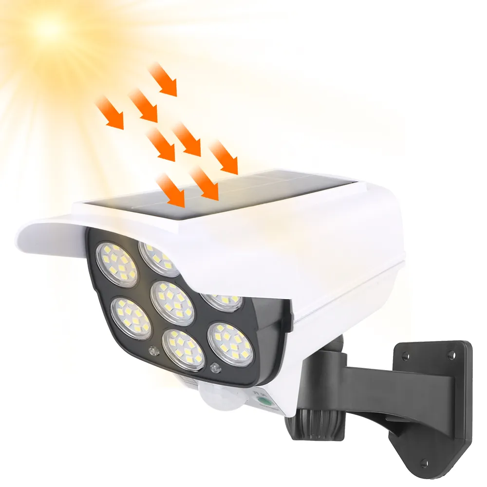 Lampe Solaire de Sécurité Extérieure avec Détecteur de Mouvement - Étanche, Murale, à LED Ultra Lumineuse avec Télécommande