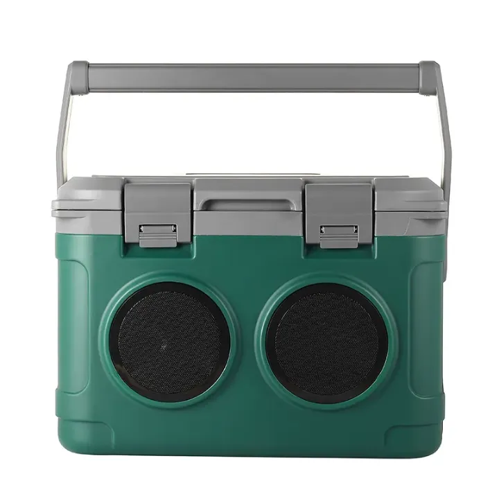 Glacière isotherme 21L avec haut-parleur Bluetooth intégré – Transportable, robuste et multifonction