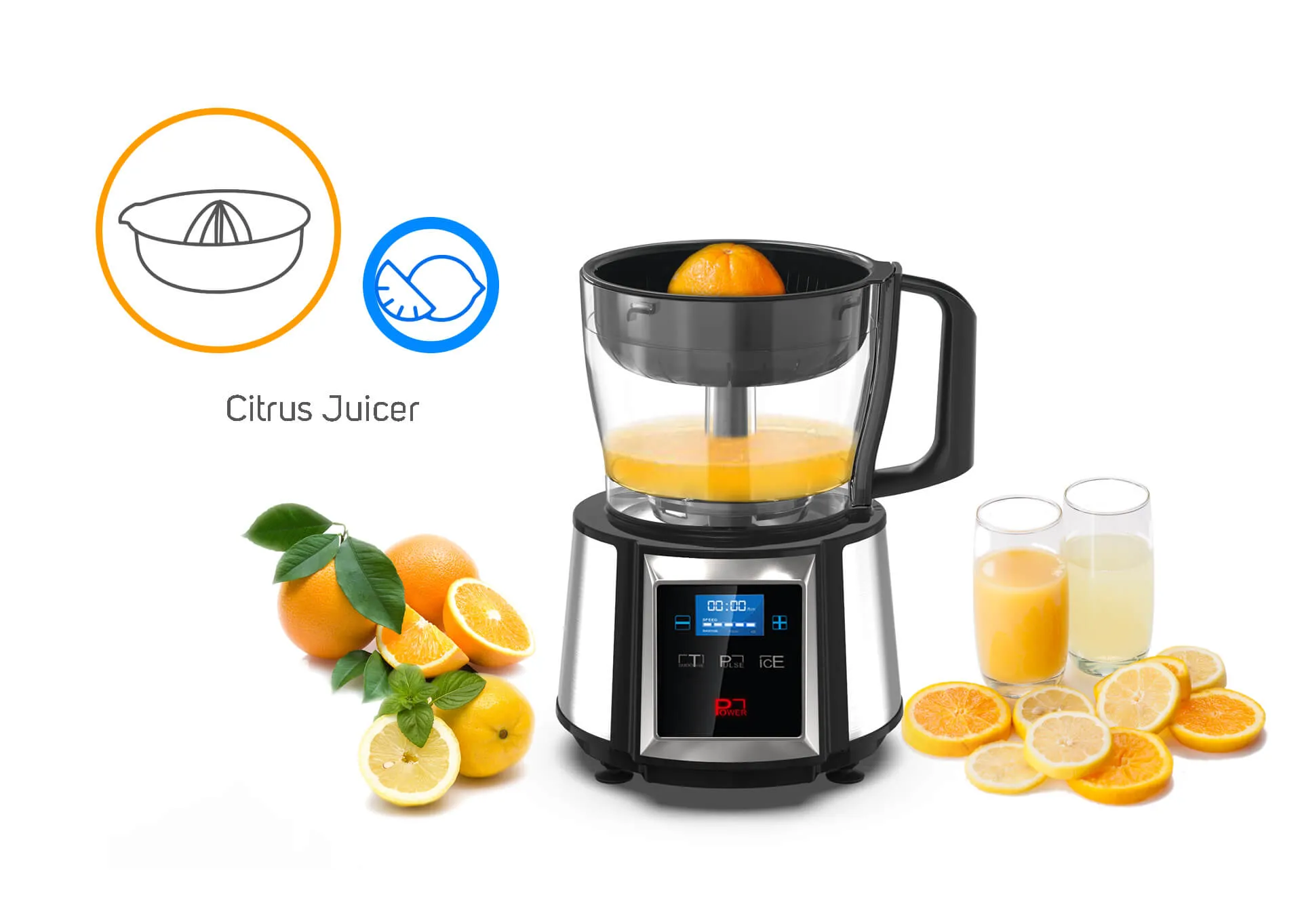 Robot multifonction 550W – Découpe, mixage, pétrissage et broyage – Capacité 1,5L avec accessoires complets