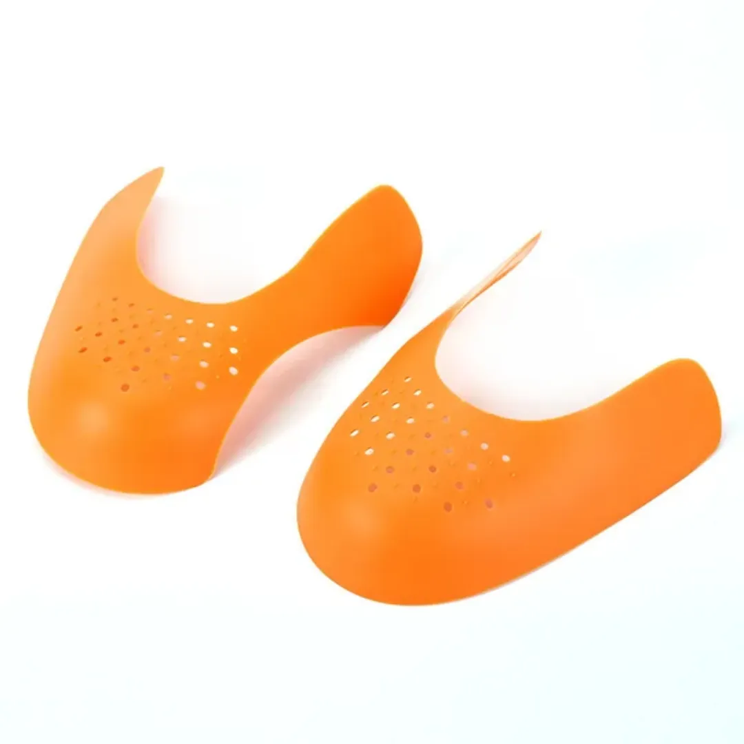 Protège-Chaussures Anti-Froissement – Inserts Sneaker Shields en PP, Taille Réglable, 2 Tailles S/L, Noir ou Blanc