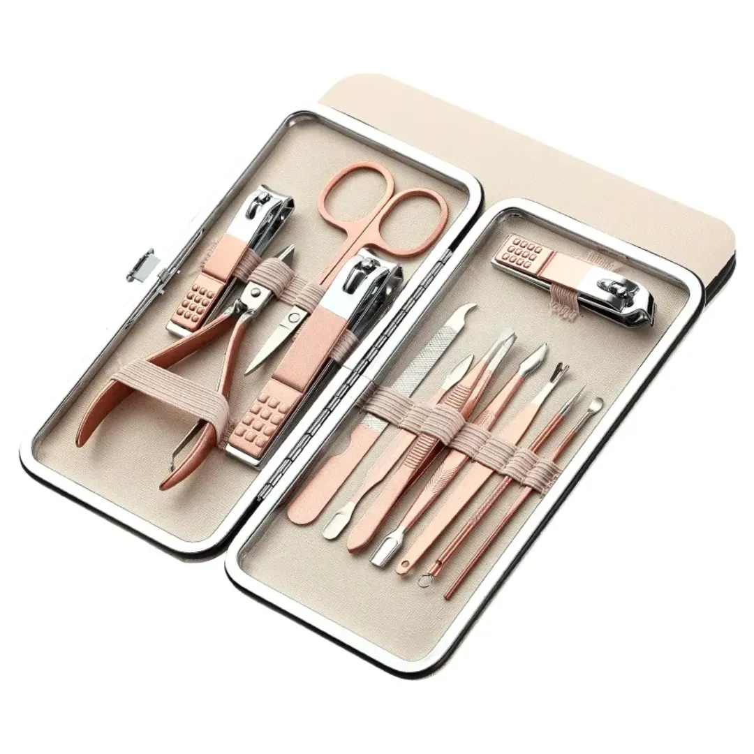 Kit Complet de Manucure et Pédicure Professionnel - 18 Outils Multifonctions pour Ongles, Pieds et Soins Beauté
