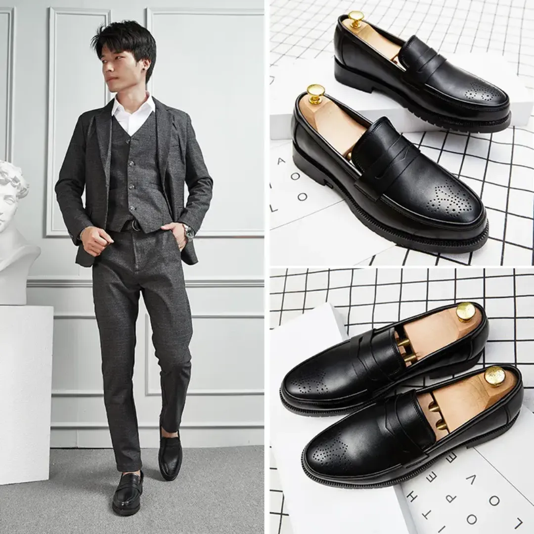 Chaussures habillées en cuir pour homme – Élégance formelle pour bureau, mariage et occasions spéciales