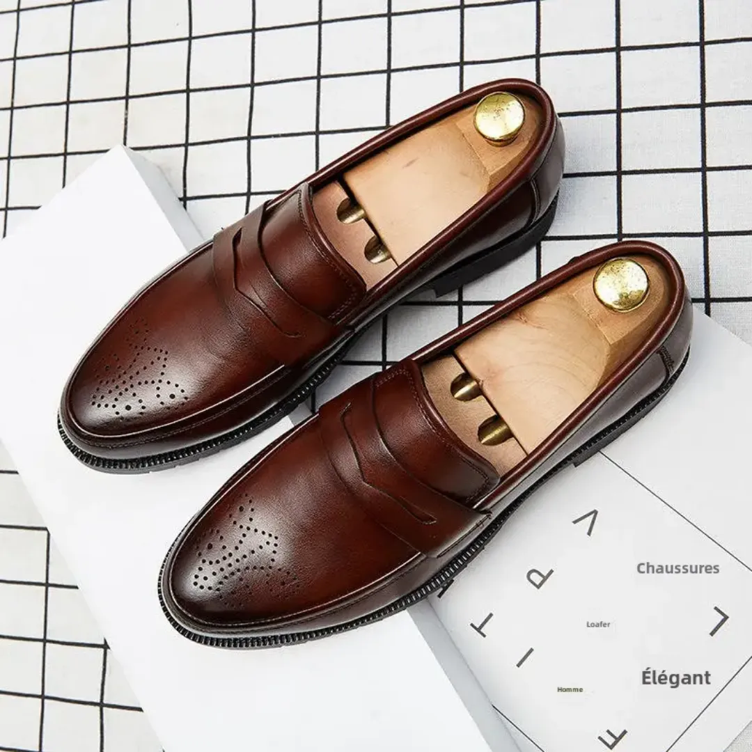 Chaussures habillées en cuir pour homme – Élégance formelle pour bureau, mariage et occasions spéciales