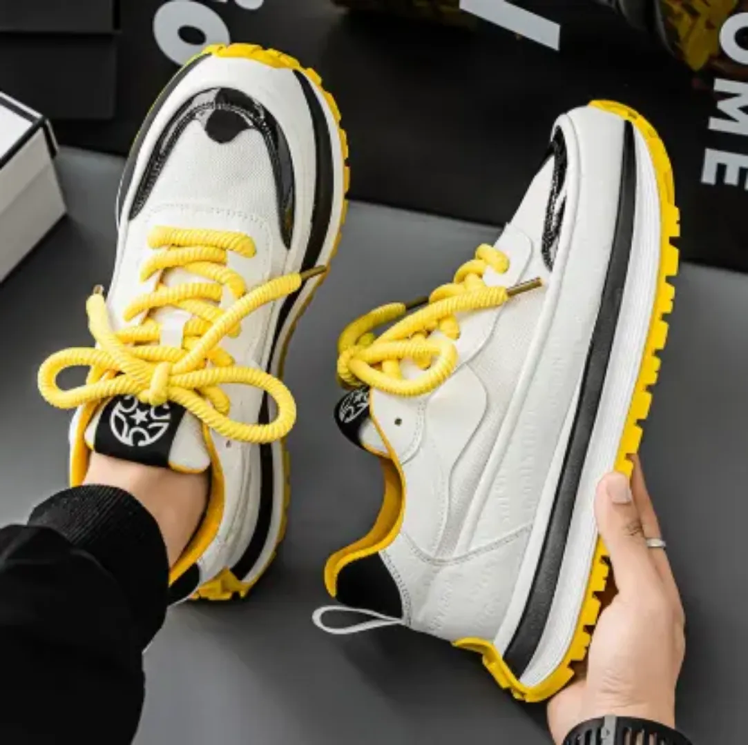 Baskets respirantes pour homme – Style sport tendance, semelle épaisse, confort et élévation