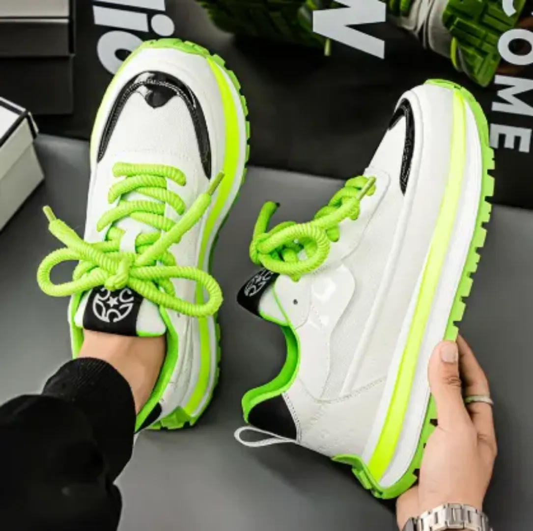 Baskets respirantes pour homme – Style sport tendance, semelle épaisse, confort et élévation