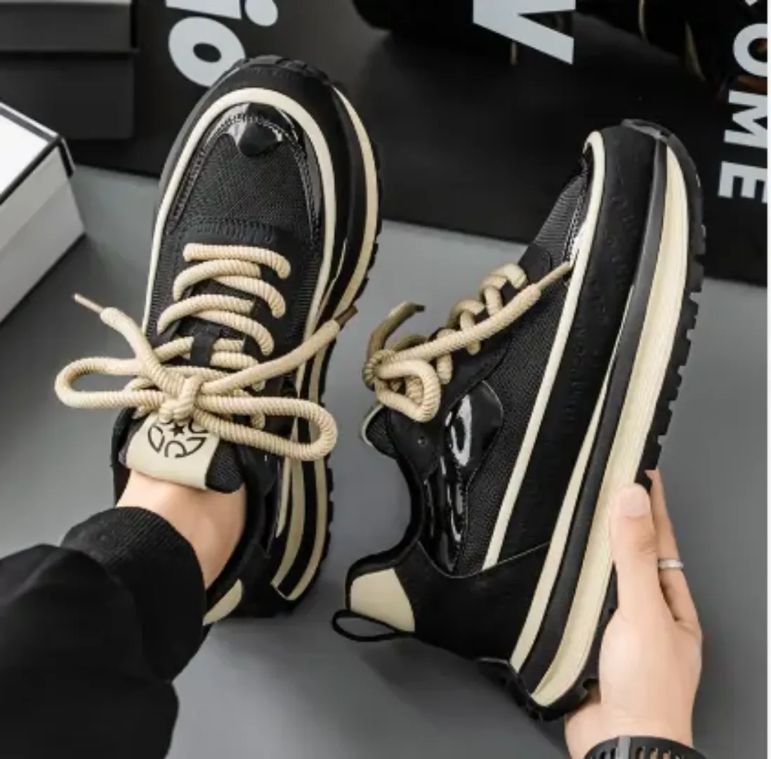 Baskets respirantes pour homme – Style sport tendance, semelle épaisse, confort et élévation