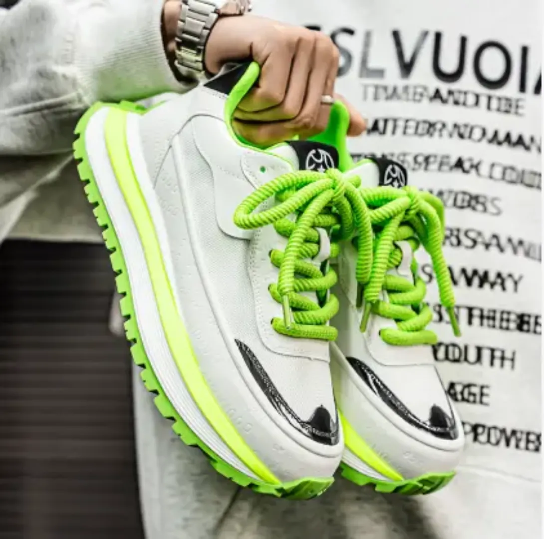 Baskets respirantes pour homme – Style sport tendance, semelle épaisse, confort et élévation