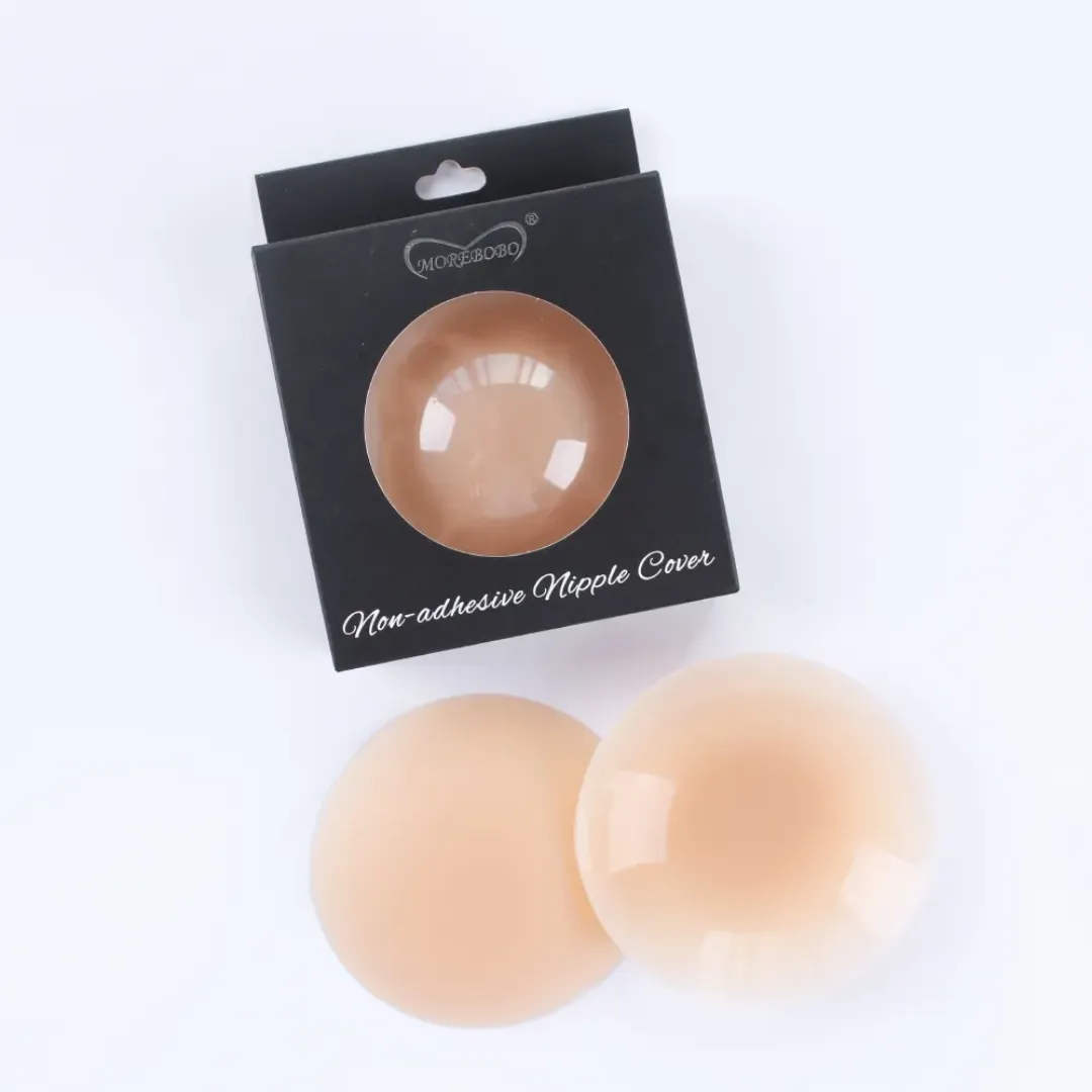 Cache-Tétons en Silicone Réutilisables – Invisibles, Adhésifs et Ultra-Fins (8 cm)