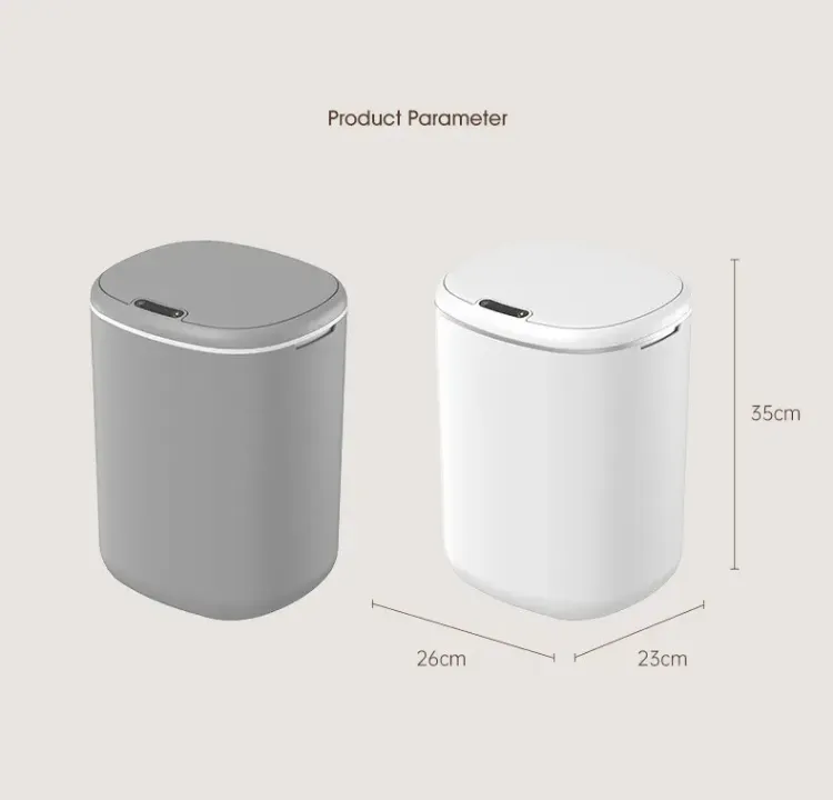 Poubelle Intelligente avec Capteur Automatique – Étanche pour Cuisine, Salle de Bain ou Bureau