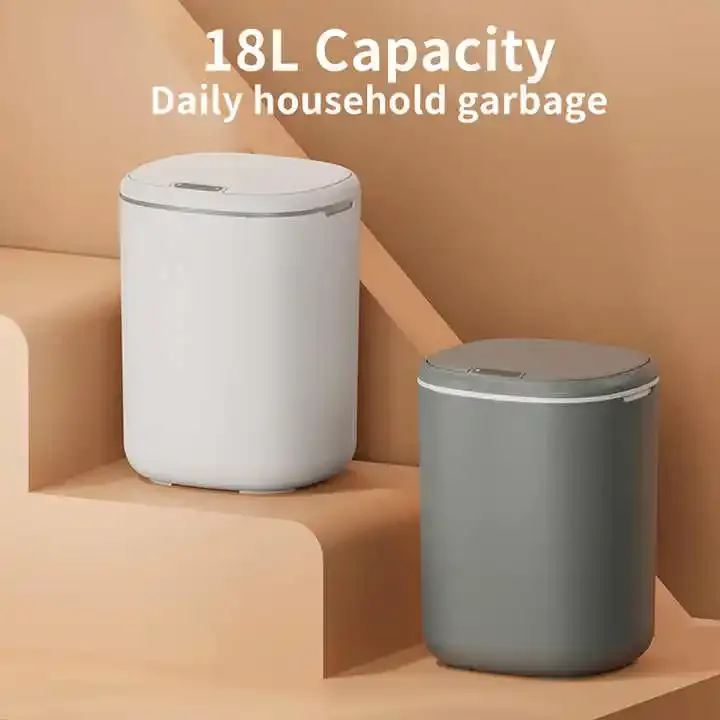 Poubelle Intelligente avec Capteur Automatique – Étanche pour Cuisine, Salle de Bain ou Bureau
