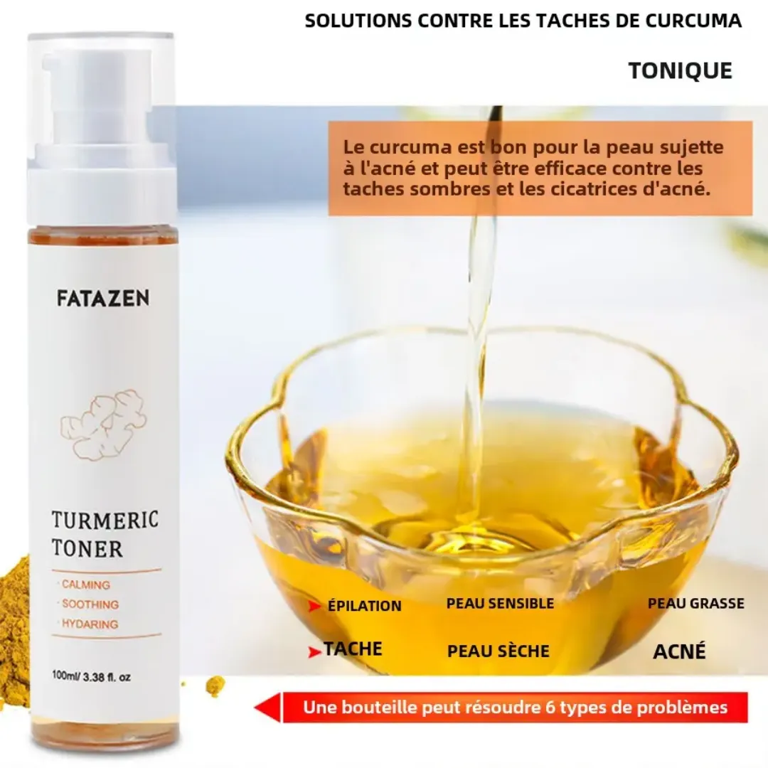 Fatazen Turmeric Toner – Éclat Naturel & Peau Unifiée
