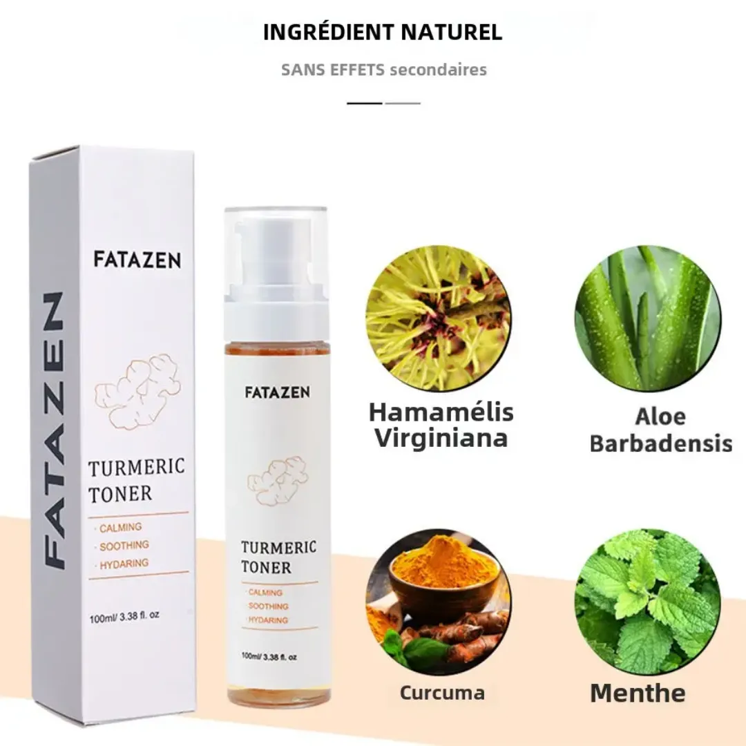 Fatazen Turmeric Toner – Éclat Naturel & Peau Unifiée