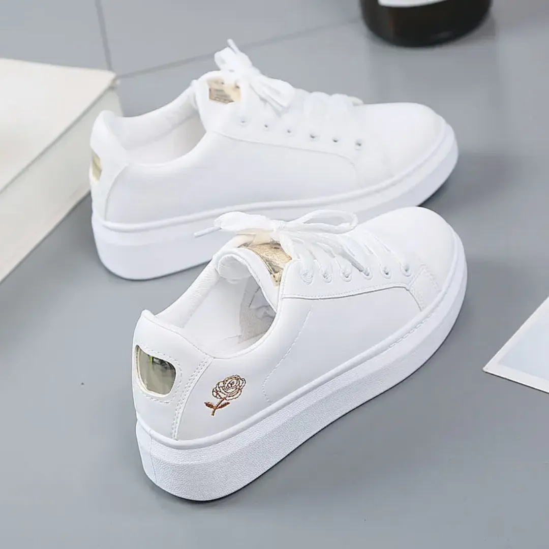 Chaussures Plates Décontractées pour Femmes – Style Sport, Bout Rond Fermé, Respirantes et Confortables