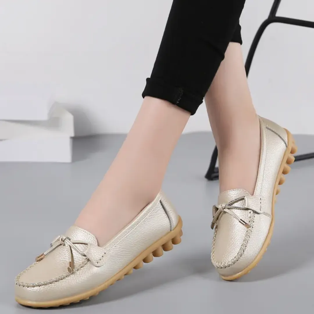 Mocassins Femme Printemps/Été - Chaussures Plates en Cuir PU, Confort et Style Quotidien