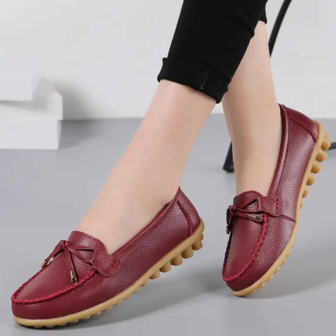 Mocassins Femme Printemps/Été - Chaussures Plates en Cuir PU, Confort et Style Quotidien