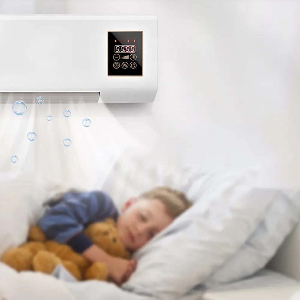 Chauffage Électrique Intelligent Mural ou Bureau - Souffleur d’Air Chaud pour Salon, Chambre, Bureau et Hiver