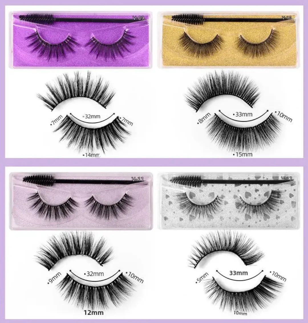 Cils Magnétiques de Haute Qualité avec Eyeliner – Coffret Personnalisé, Effet Glamour et Longue Tenu