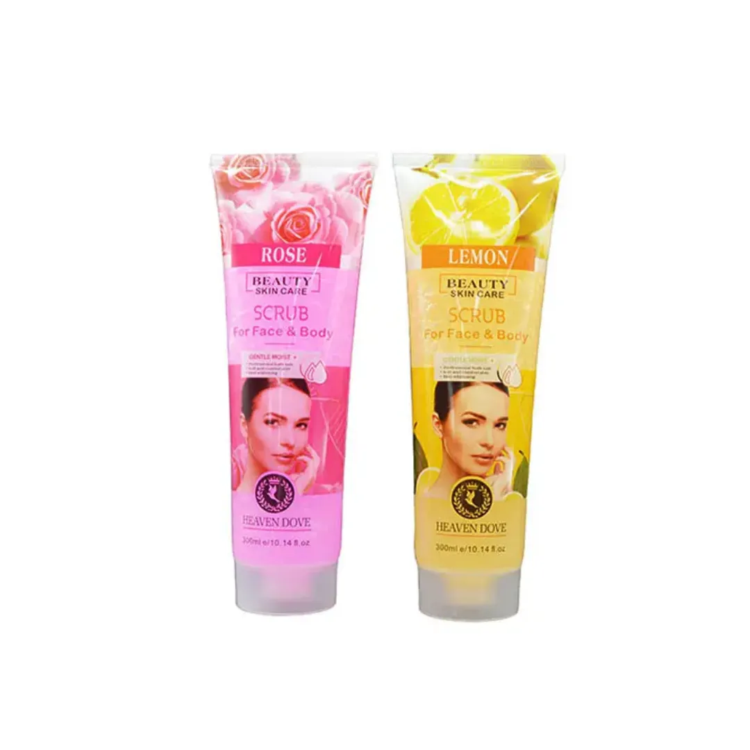 Gommage Visage et Corps Bio – Exfoliant Naturel Hydratant et Éclaircissant à l'Aloe, Citron, Noix de
