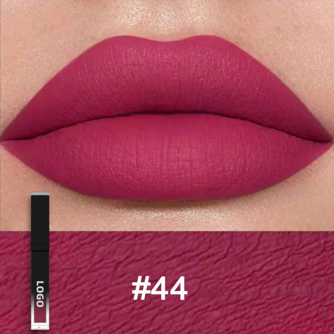 Rouge à Lèvres Mat Personnalisable – Waterproof, Végétalien, 43 Couleurs, Longue Tenue, Haute Qualit