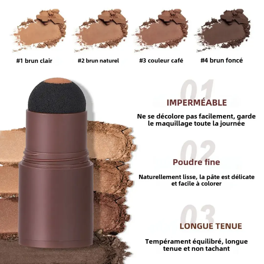 Kit de Façonnage des Sourcils – Crayon, Poudre et Pochoirs | Longue Tenue | Vegan & Sans Cruauté