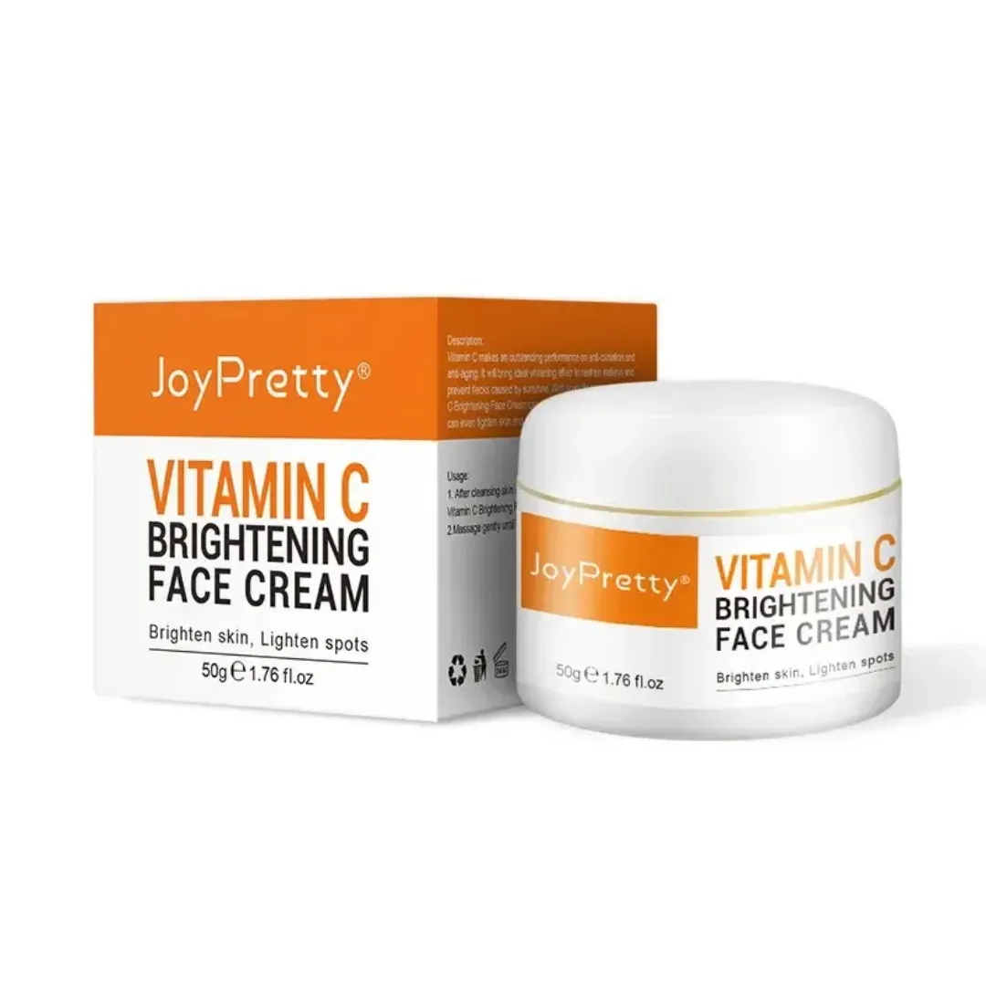 Crème Visage Éclaircissante à la Vitamine C – Anti-taches, Hydratante & Anti-âge – 50ml