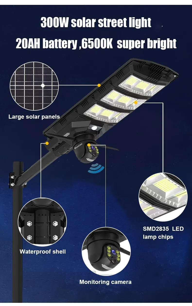 Caméra Solaire 4G V380 Pro avec Éclairage LED - 18000 mAh, Étanche, Vision Nocturne, Surveillance Extérieure Sans Fil