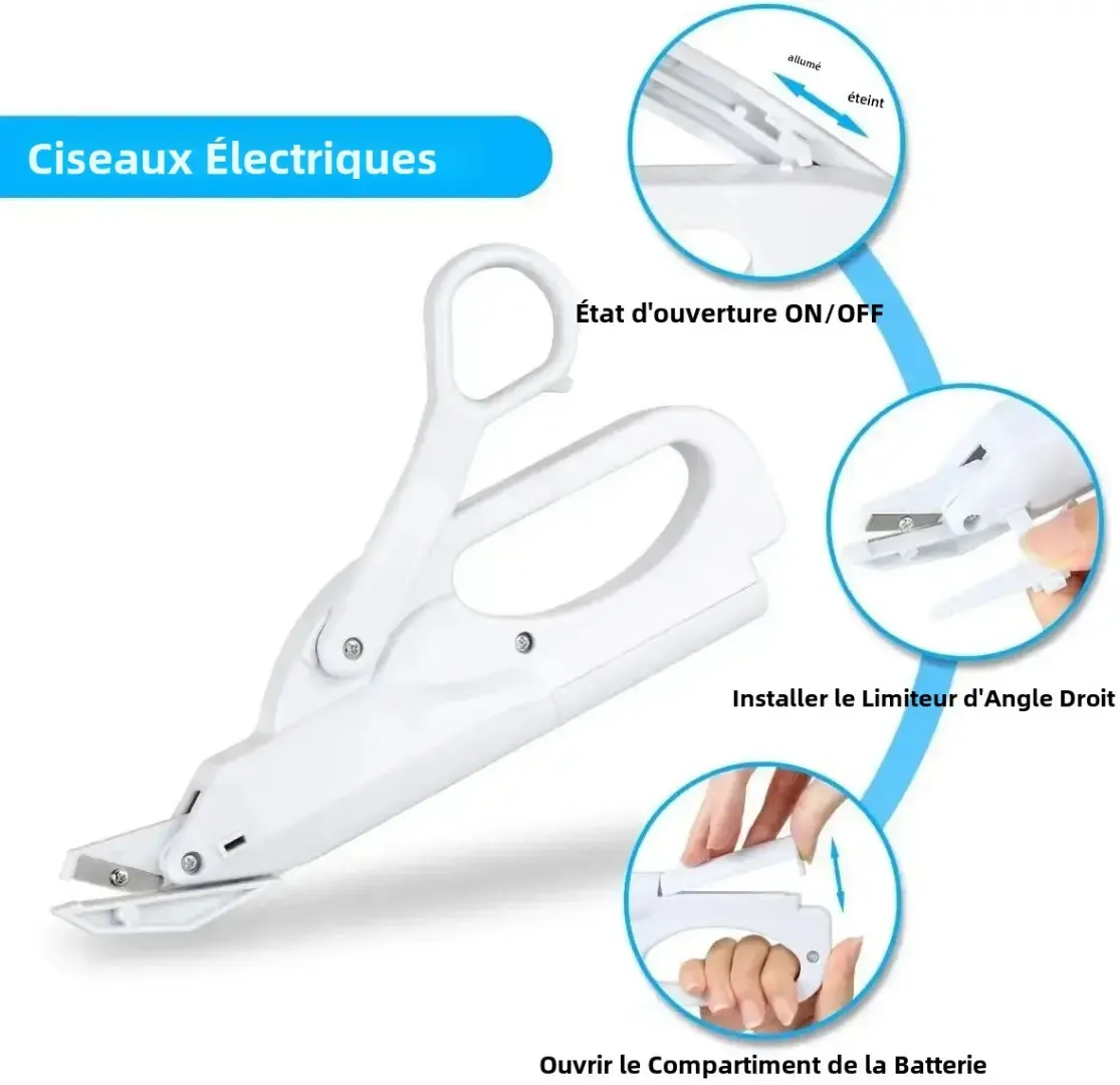 Ciseaux Électriques Portables– Spécial Couture et Travaux Manuels