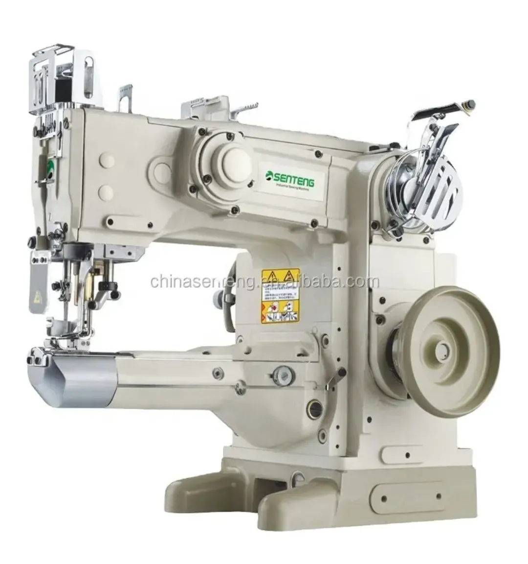 Machine à Coudre Industrielle Interlock LINGRAI ST-1500D-356/HS – 4 Aiguilles, 6 Fils, Entraînement Direct Haute Productivité