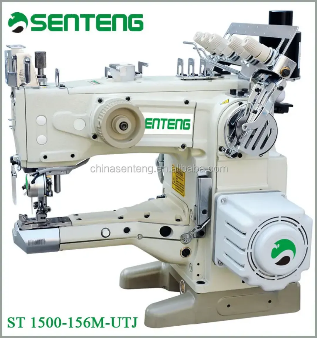 Machine à Coudre Industrielle Interlock LINGRAI ST-1500D-356/HS – 4 Aiguilles, 6 Fils, Entraînement Direct Haute Productivité
