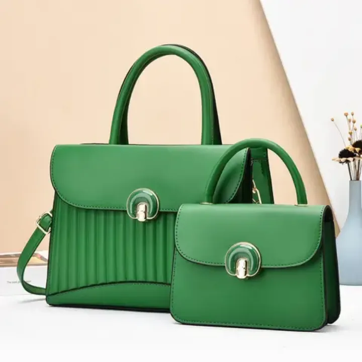 Ensemble 2 pièces sacs à main femme luxe – Élégants, avec bandoulière réglable et fermeture métallique
