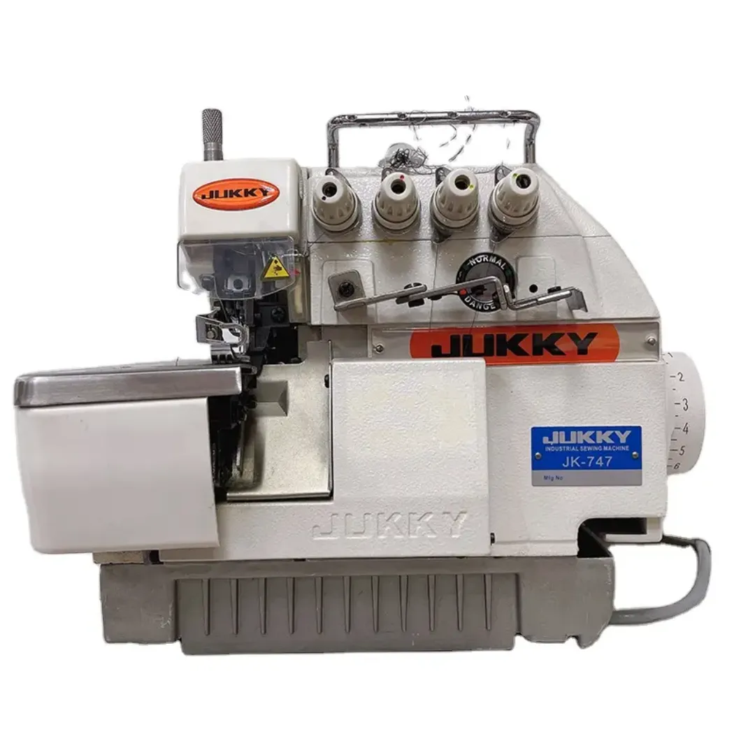 Machine à Surjet Industrielle ST-747D – 2 Aiguilles, Haute Vitesse 6500 RPM, Réglage Différentiel Avancé