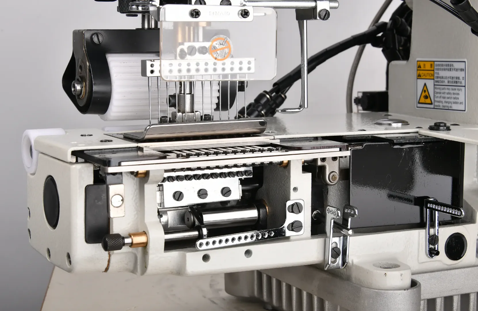 Machine à Coudre Industrielle LINGRAI ST-12064P/UT – 12 Aiguilles, 24 Fils, Haute Capacité, Levée de Pied 12 mm