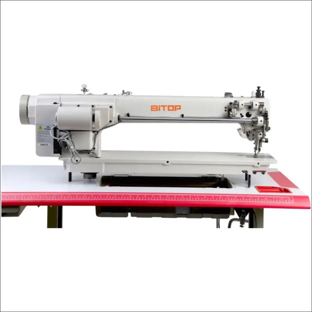 Machine à Coudre Industrielle ST-9056 – Long Bras, Haute Vitesse, Levée de Pied Réglable 5,5 à 15 mm