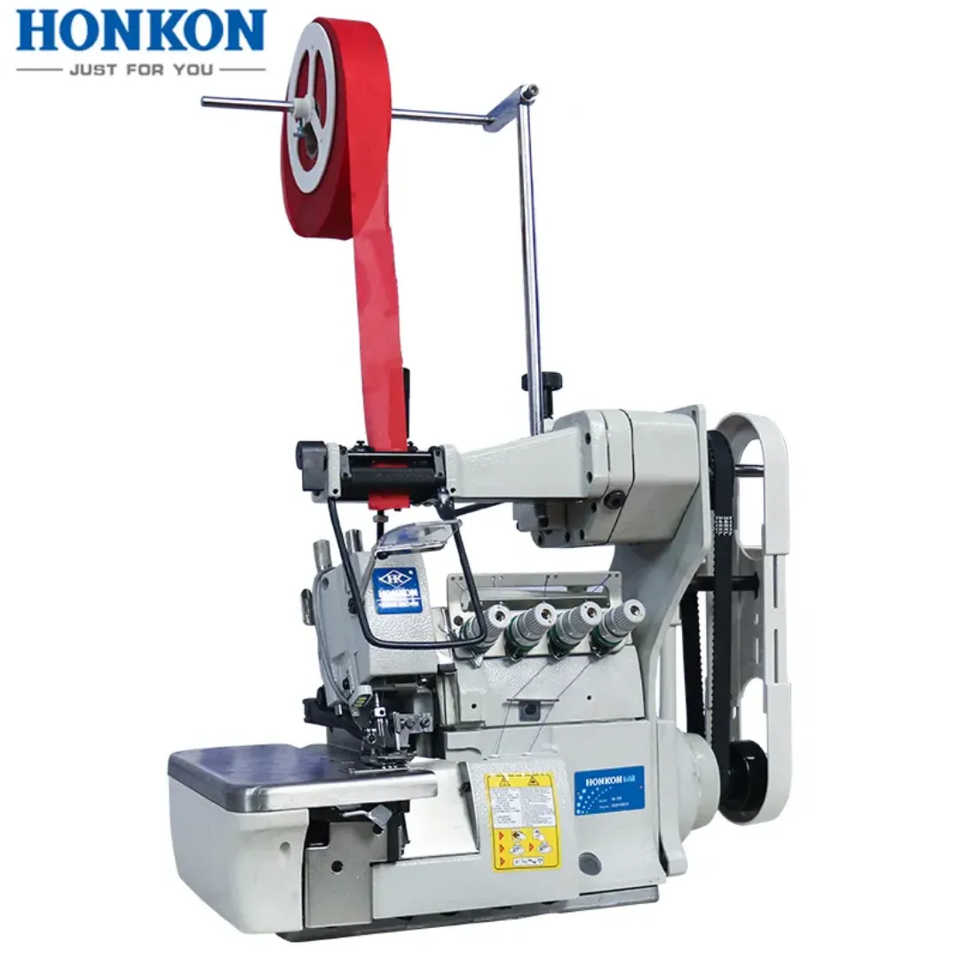 Surjeteuse Industrielle HONKON HK-700-4-LFC 4 Fils - Fixation de Ruban Élastique - 550W - Automatique