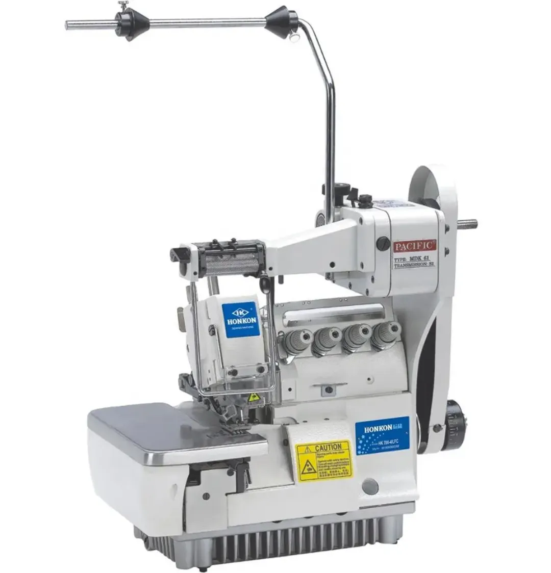 Surjeteuse Industrielle HONKON HK-700-4-LFC 4 Fils - Fixation de Ruban Élastique - 550W - Automatique
