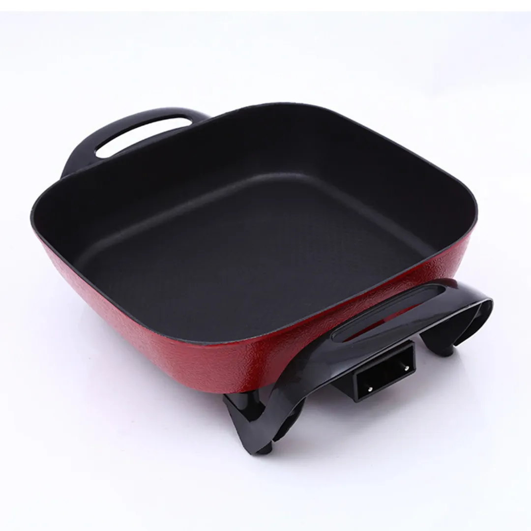 Marmite Électrique Carrée 5L – Revêtement Antiadhésif, Style Coréen, Idéale pour Cuisine Saine