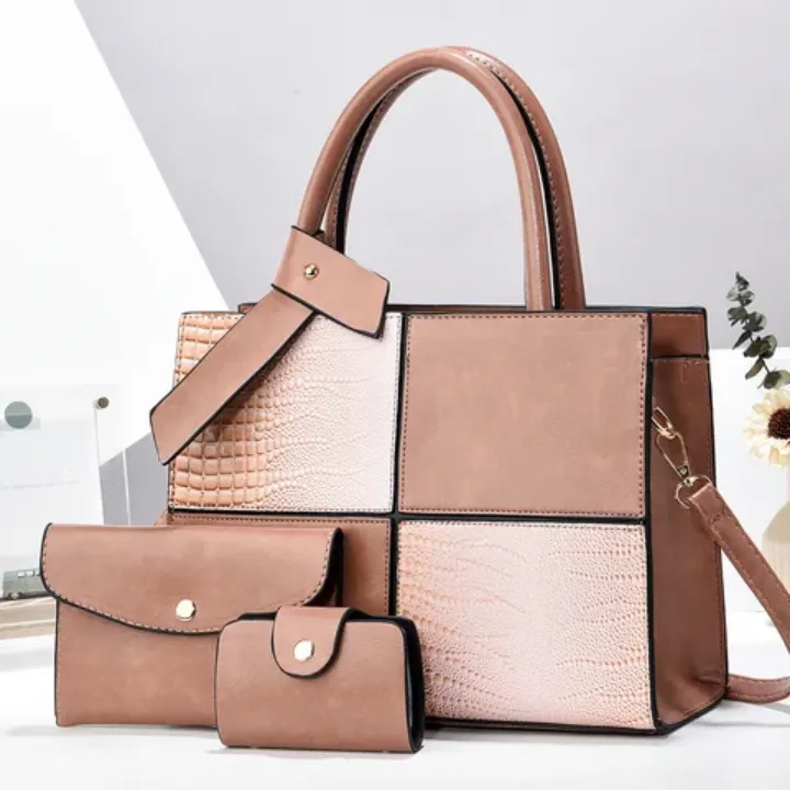 Ensemble Premium de 3 Sacs à Main en Cuir PU pour Femme – Élégance et Polyvalence