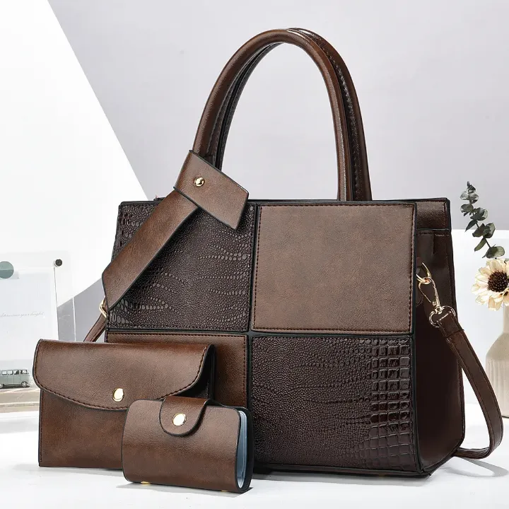 Ensemble Premium de 3 Sacs à Main en Cuir PU pour Femme – Élégance et Polyvalence