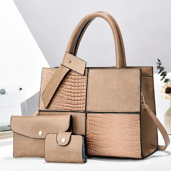 Ensemble Premium de 3 Sacs à Main en Cuir PU pour Femme – Élégance et Polyvalence