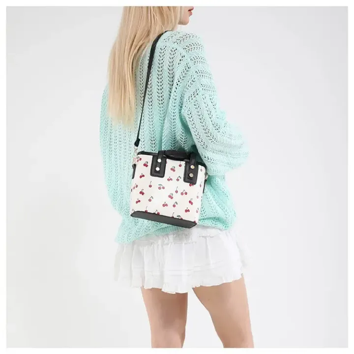 2025 été à la mode grande capacité bandoulière seau sac PU matériel Polyester à la mode