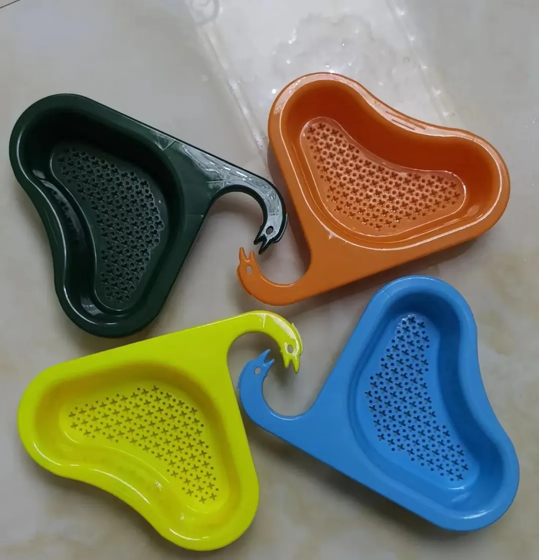 Passoire de Coin pour Évier – Panier de Vidange Pratique avec Crochet pour Déchets Alimentaires
