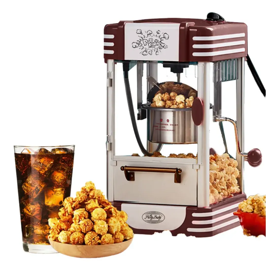Machine à Pop-Corn Rétro Professionnelle – Design Vintage, Haute Capacité pour Fêtes, Cinéma et Snac