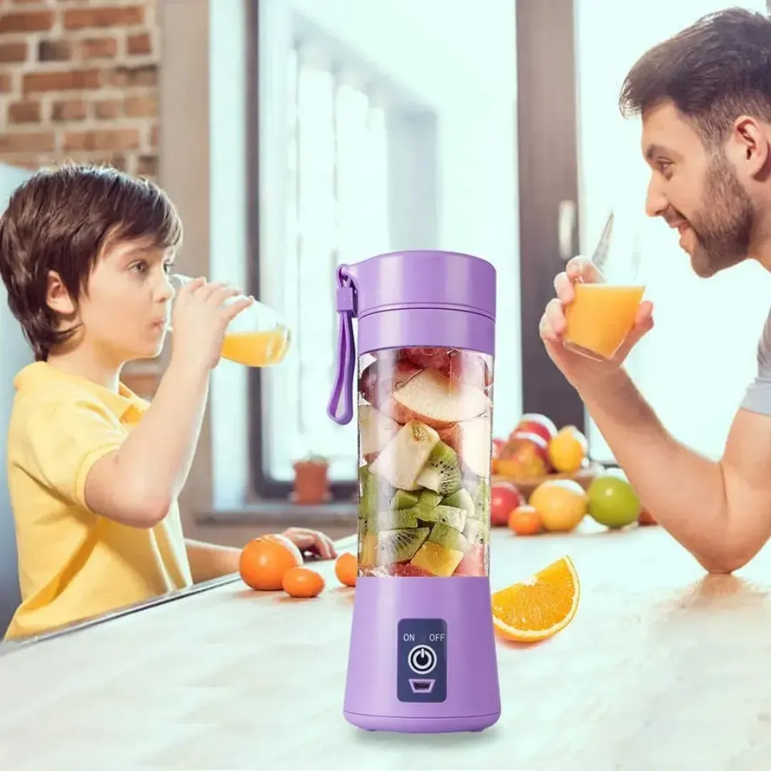 Blender Portable USB Rechargeable – Mini Mixeur à Jus – Presse-fruits Compact – Idéal pour Smoothies