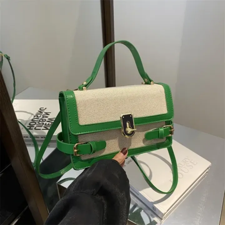 Sac à Main Femme Classique en Cuir PU Bicolore – Élégant et Tendance